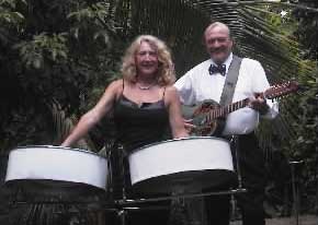 nicky with janet on steel pans